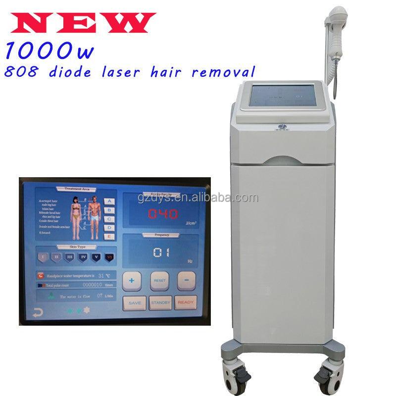 1000w Diode laser Hair REmoval Ice Speed 755nm 808nm 1064nm Permanent 808 Epilator Diode Hair Removal Laser Alexand Diode Laser - AOMIDY