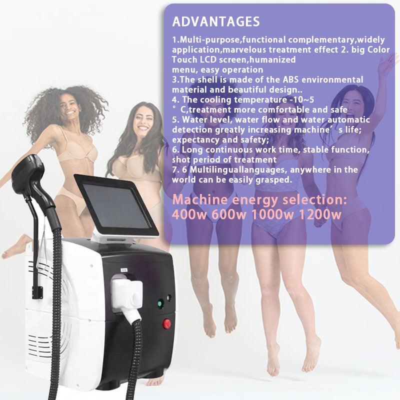 2023 Laser Beauty Equipment Professional Diode Laser Hair Removal 755nm 808nm 1064nm Diode Laser Hair Removal Machine Price - AOMIDY