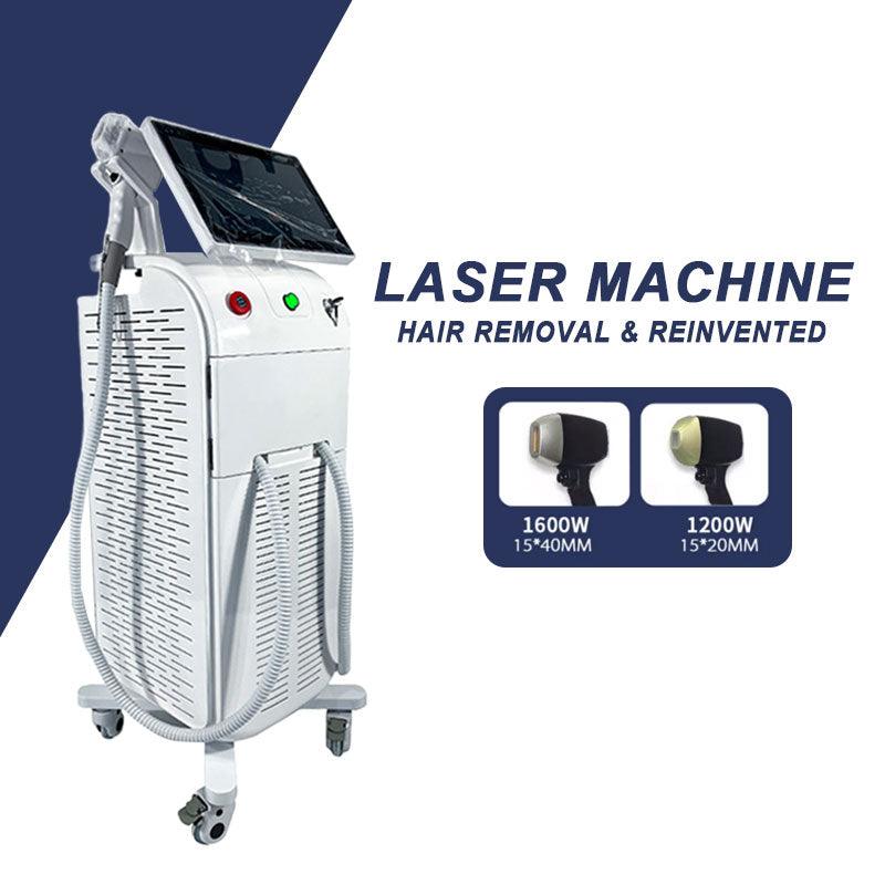 Beauty salon equipment painless 2000W Ice XL 808nm 3 waves 755 1064 808 diode laser hair removal machine - AOMIDY