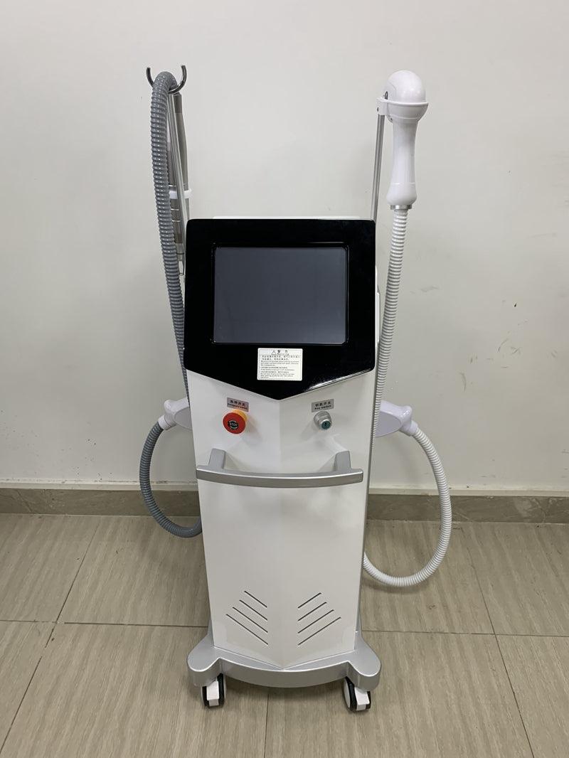 Laser Beauty Equipment 2 in 1 diode laser 755 808 1064 ladies vagina hair removal machine pico laser tattoo removal machine - AOMIDY