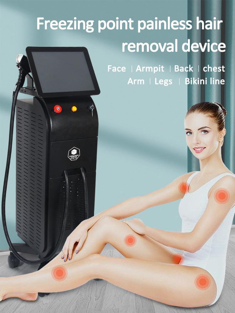 Laser Epilator 3d Triple Diode Laser 755 808 1064 Professional 3 Wavelength 808nm Diode Laser Hair Removal Machine 2000w - AOMIDY